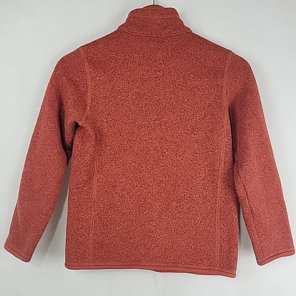 Patagonia Better Sweater Kids Youth Medium 10 Red Quarter Zip 1/4 Pullover - Picture 7 of 10